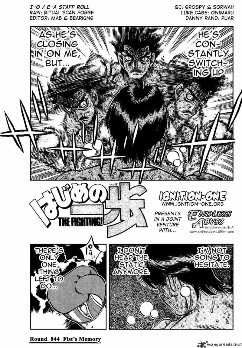 Hajime no Ippo: Fighting Spirit, Chapter 844 image 01